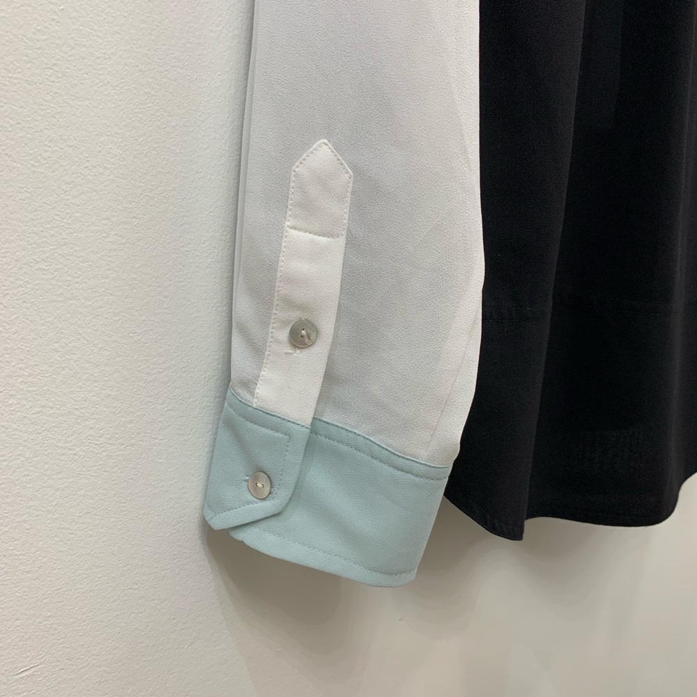 Sanctuary Color Block Sheer Blouse - Picture 5 of 8